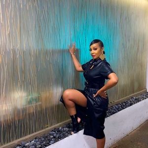 Faux Leather dress for sale